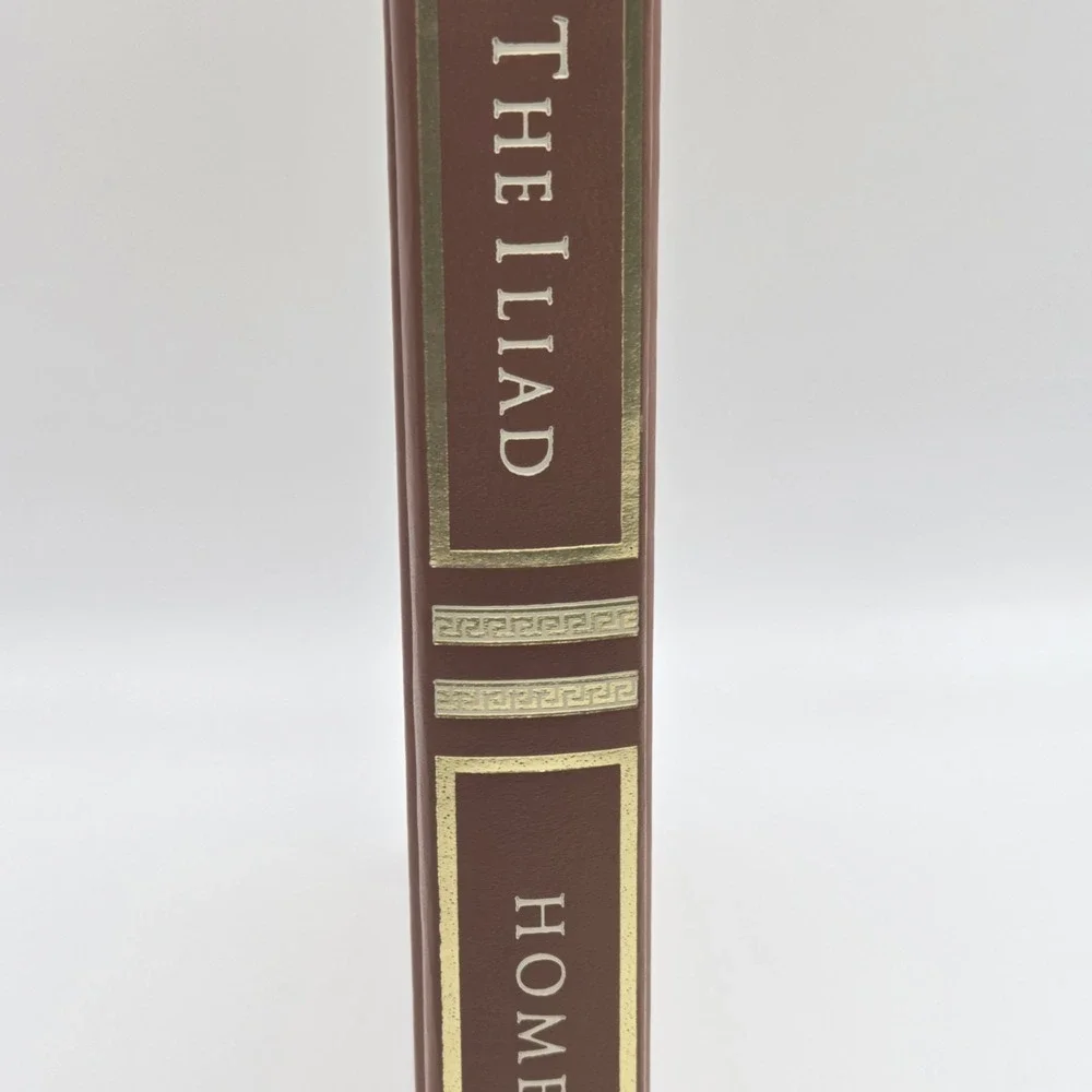 The Iliad By‎ Homer Illustrated Leather Bound Published By Borders Classics